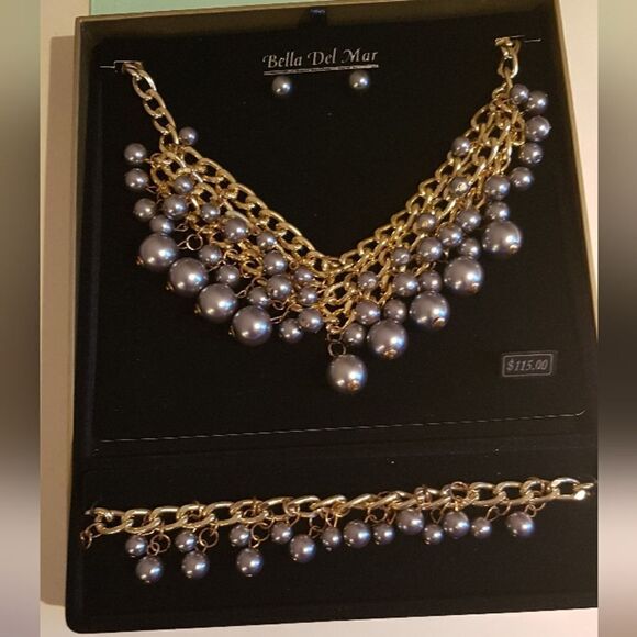Bella Del Mar BNIB ~ STUNNING  SET Necklace Bracelet and Earrings - Picture 13 of 16